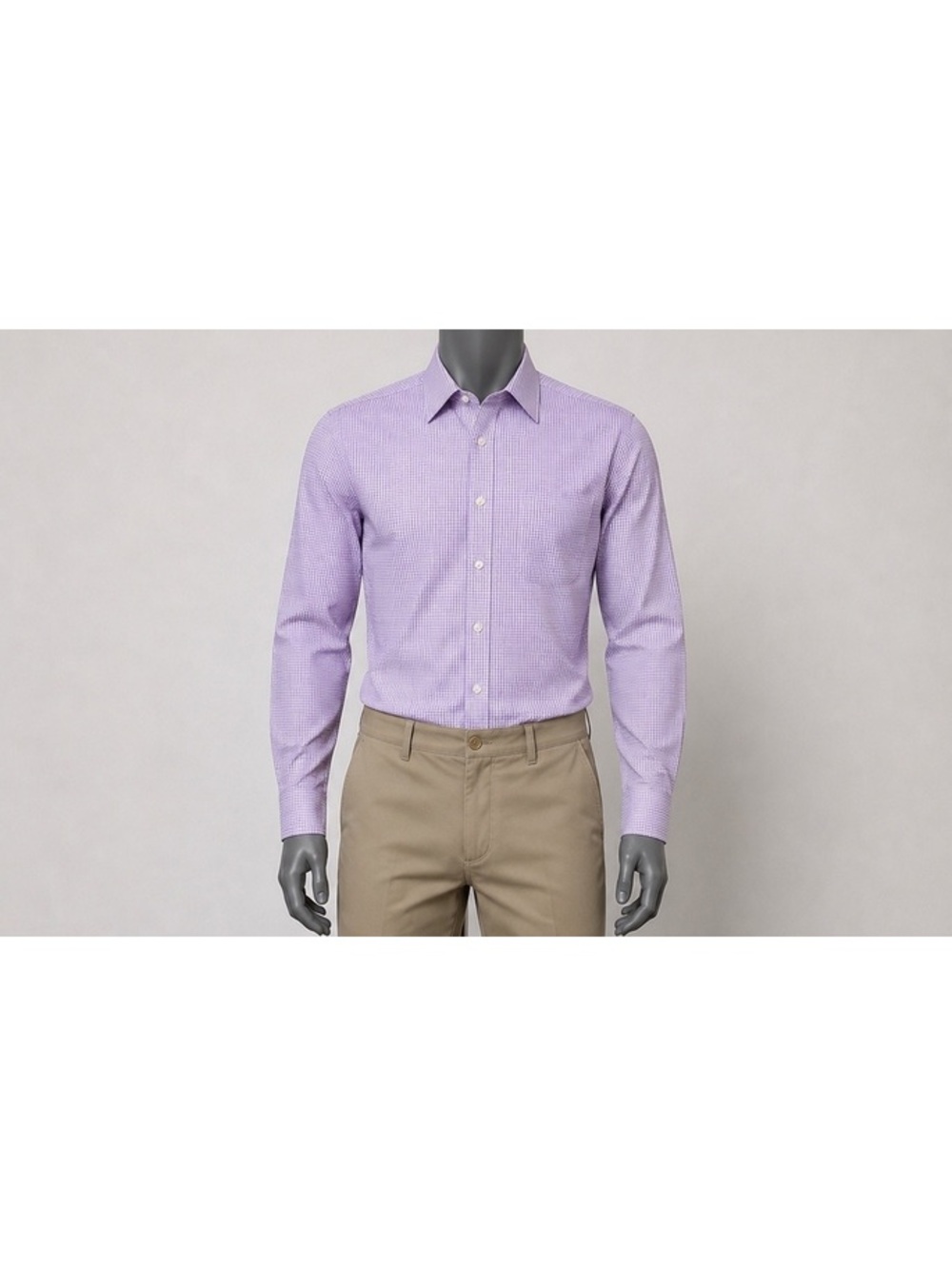 J.Crew Haberdashery 80’s 2-Ply Men’s L 16-16.5 Purple Gingham Check Dress Shirt